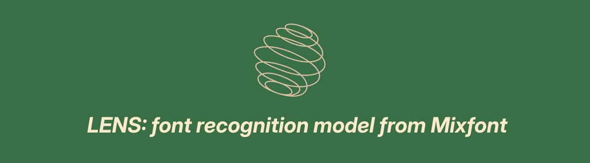 Lens Font Recognition Model Banner