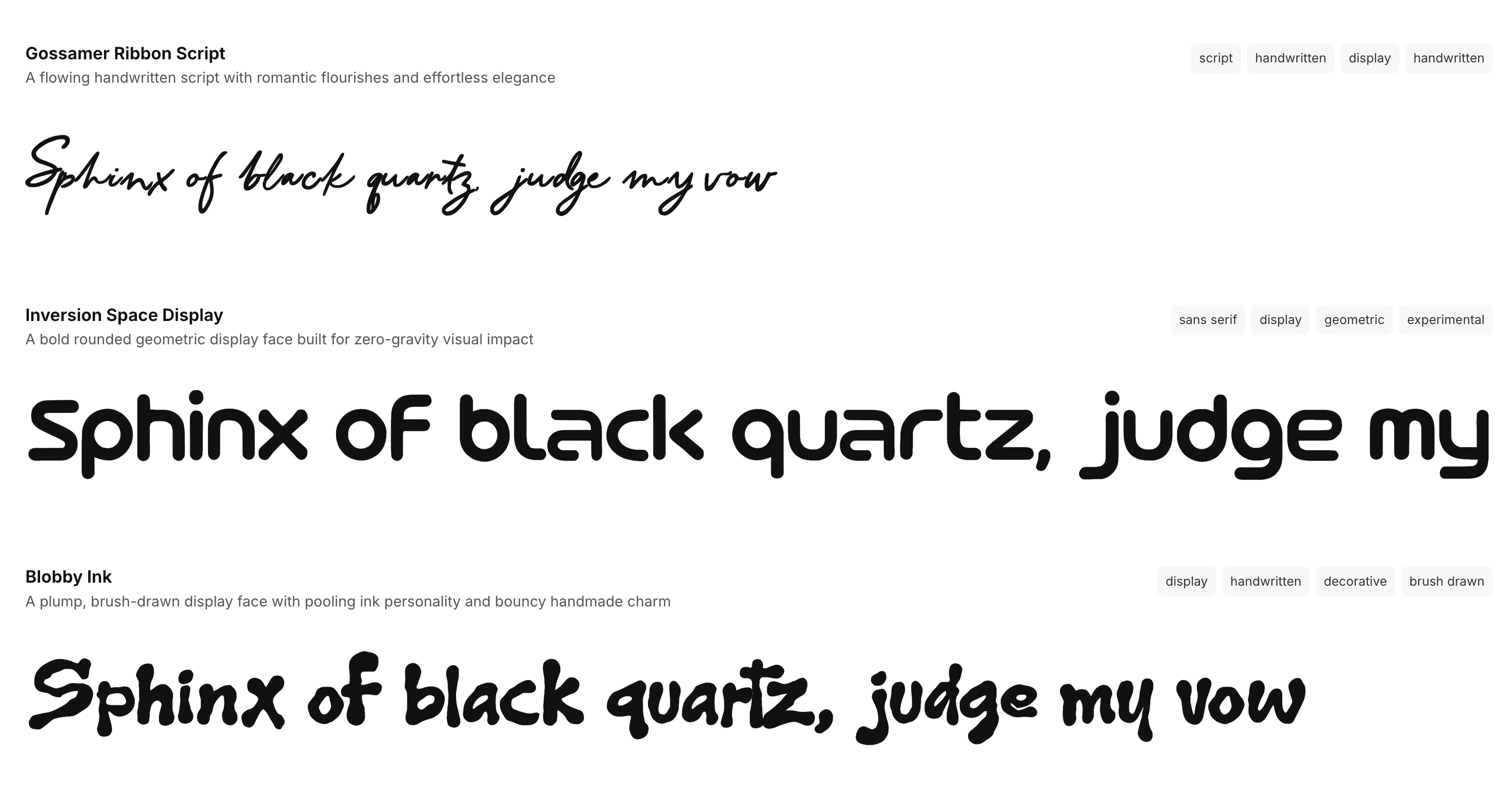 AI Font Generator preview showing generated typography styles in Mixfont.