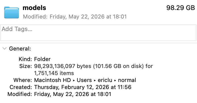 Oh, don't mind me, I'm just a tiny local folder of data